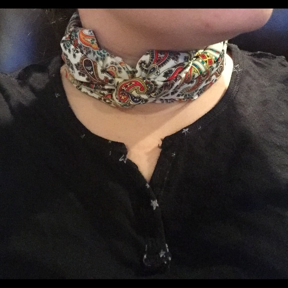 D'este Multi-colored silk scarf - Picture 2 of 4