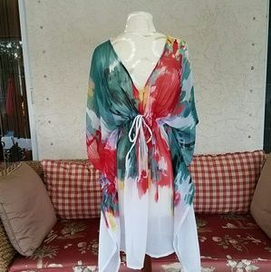 Amazing Sheer multi color bathing suit cover up
