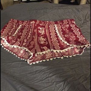 Brand new red elephant shorts