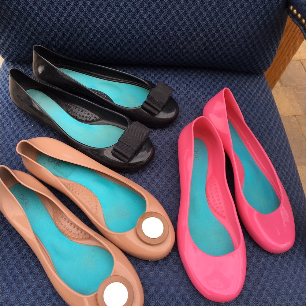 Okay flats - set of three
