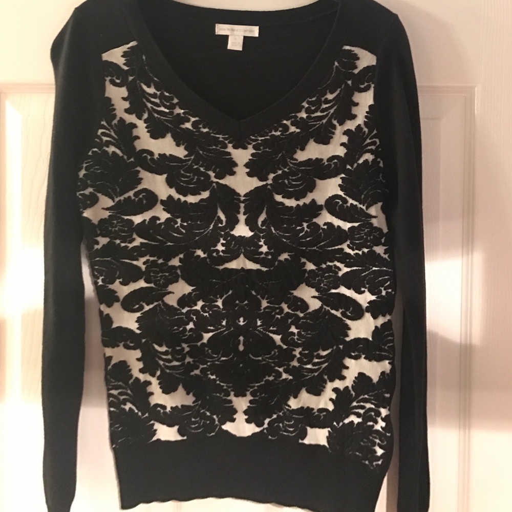 Black and white sweater