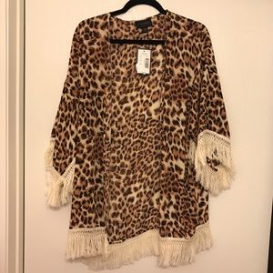 NWT Animal Print Kimono
