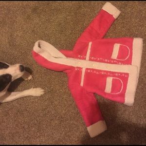 100% polyester baby girl winter jacket.