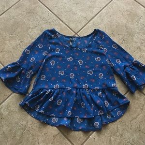 Paisley Print Blouse