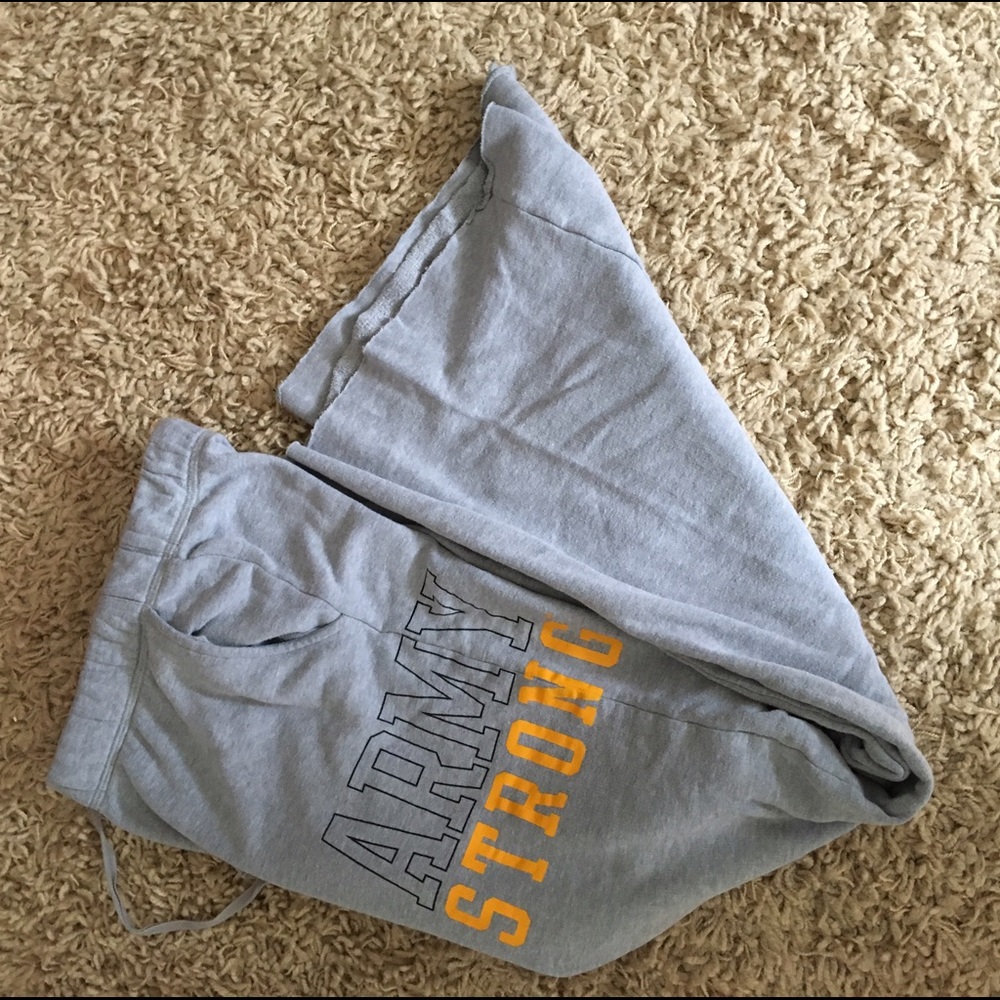 vs pink army strong boyfriend pants