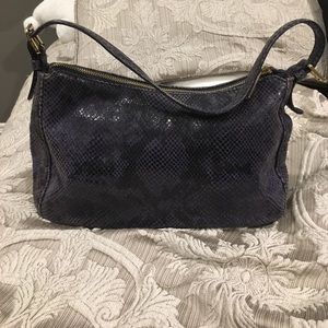NAVY BLUE MICHAEL KORS SNAKE SKIN BAG