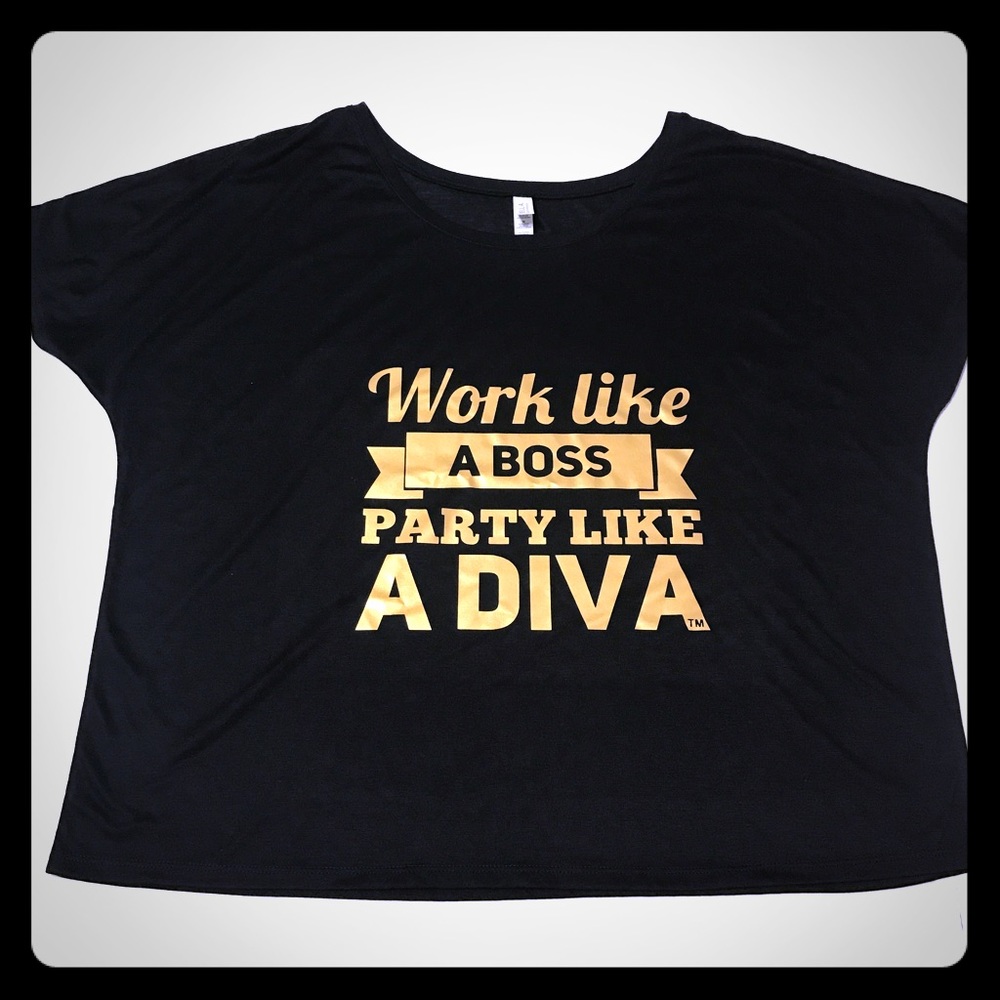 🎈Work Like a Boss Top in Gold Metallic [TO-54]