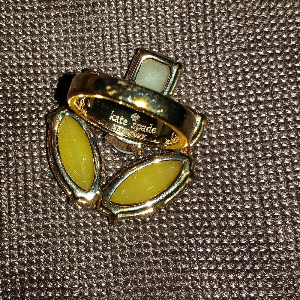 Sold soldSunshine Cocktail Marque Statement Ring - Picture 4 of 4