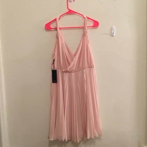 Forever 21 Goddess Pink Drape Dress Prom Perfect - Picture 2 of 2