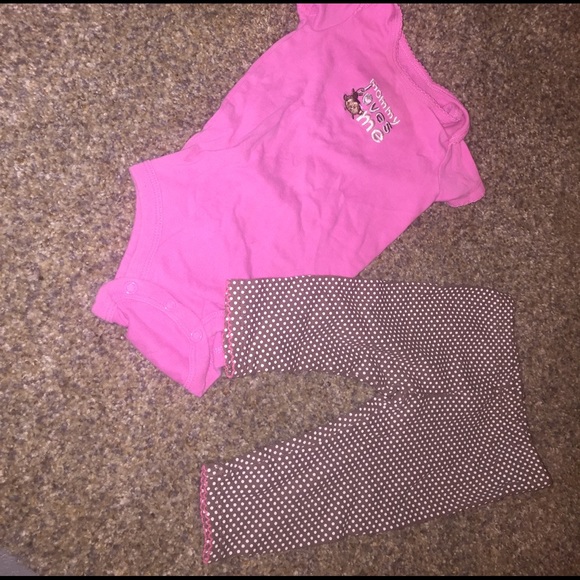 Baby onesie and polka dot leggings - Picture 2 of 4