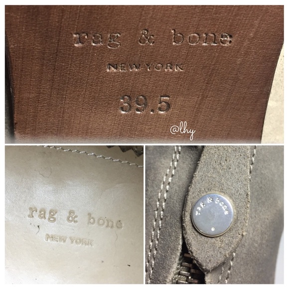 RAG AND BONE NEWBURY BOOTIES SZ 39.5 - Picture 8 of 8