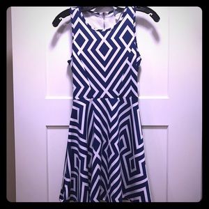 CUTE Blue/white designed dress with unique back CUTE Blue/white designed dress with unique back
