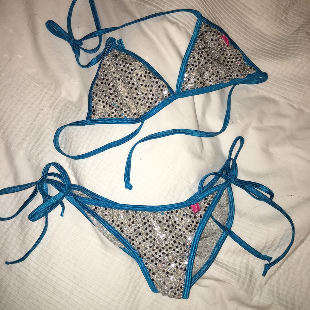 Silver & teal bikini from Chynna dolls