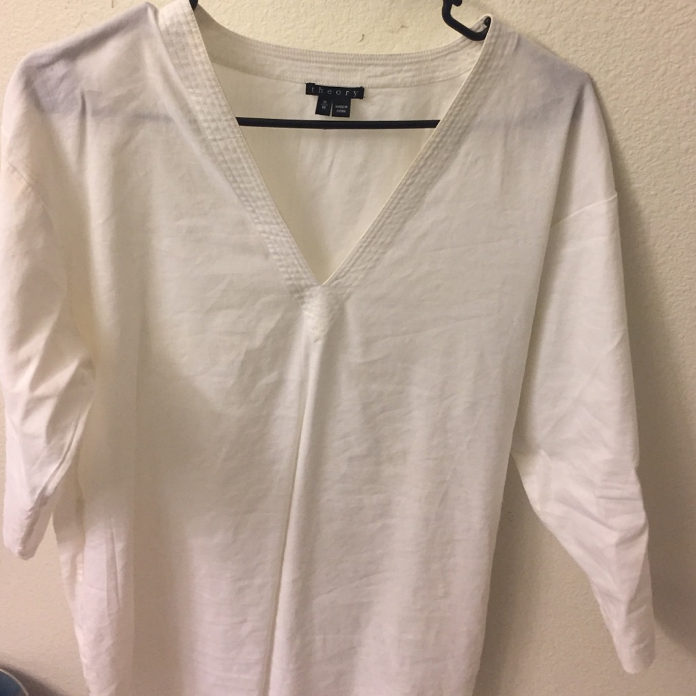 Theory white summer dress,