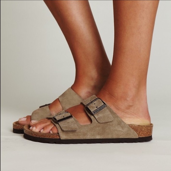 Birkenstock Shoes - Arizona Suede Birkenstock Sandals