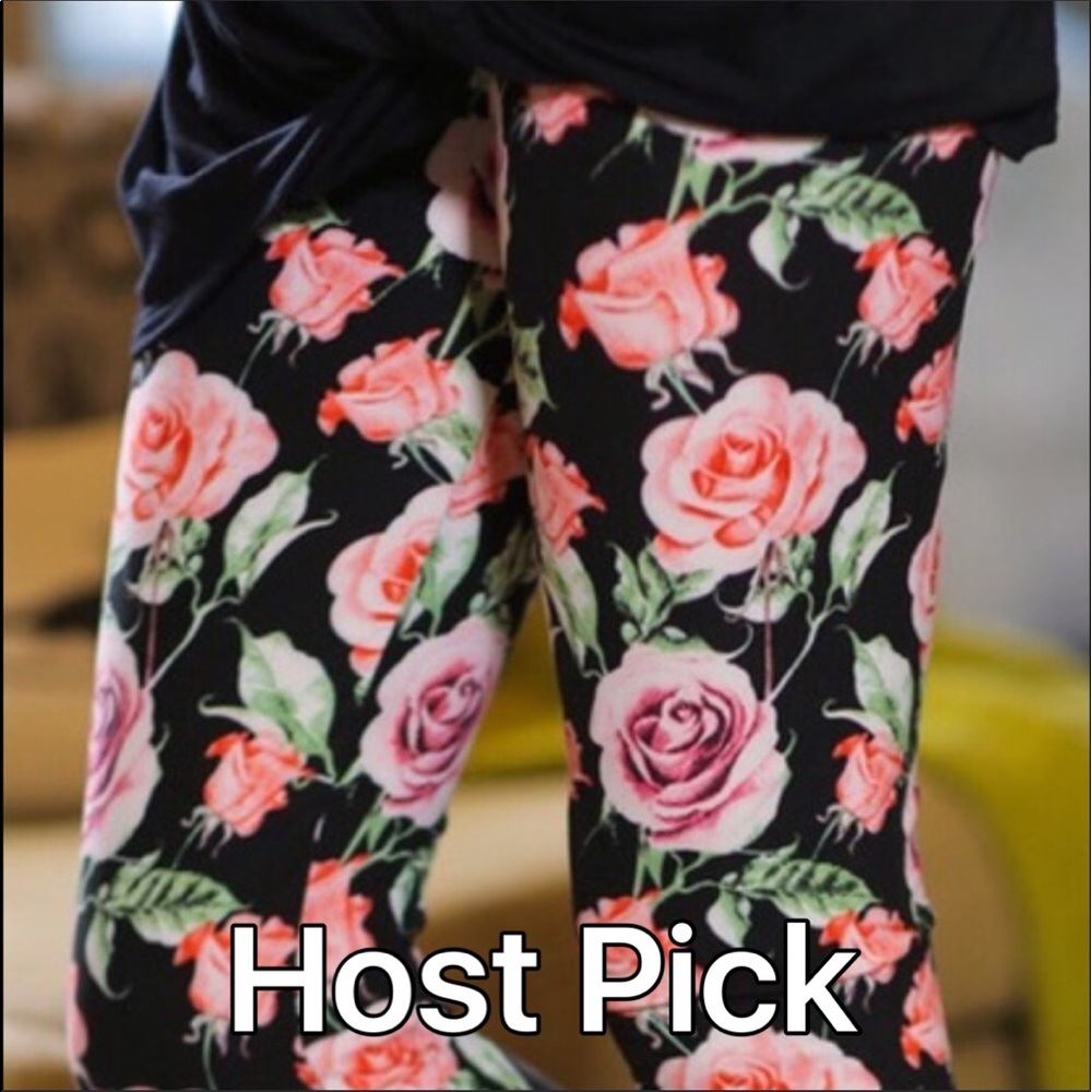 🆕Rose Print Leggings