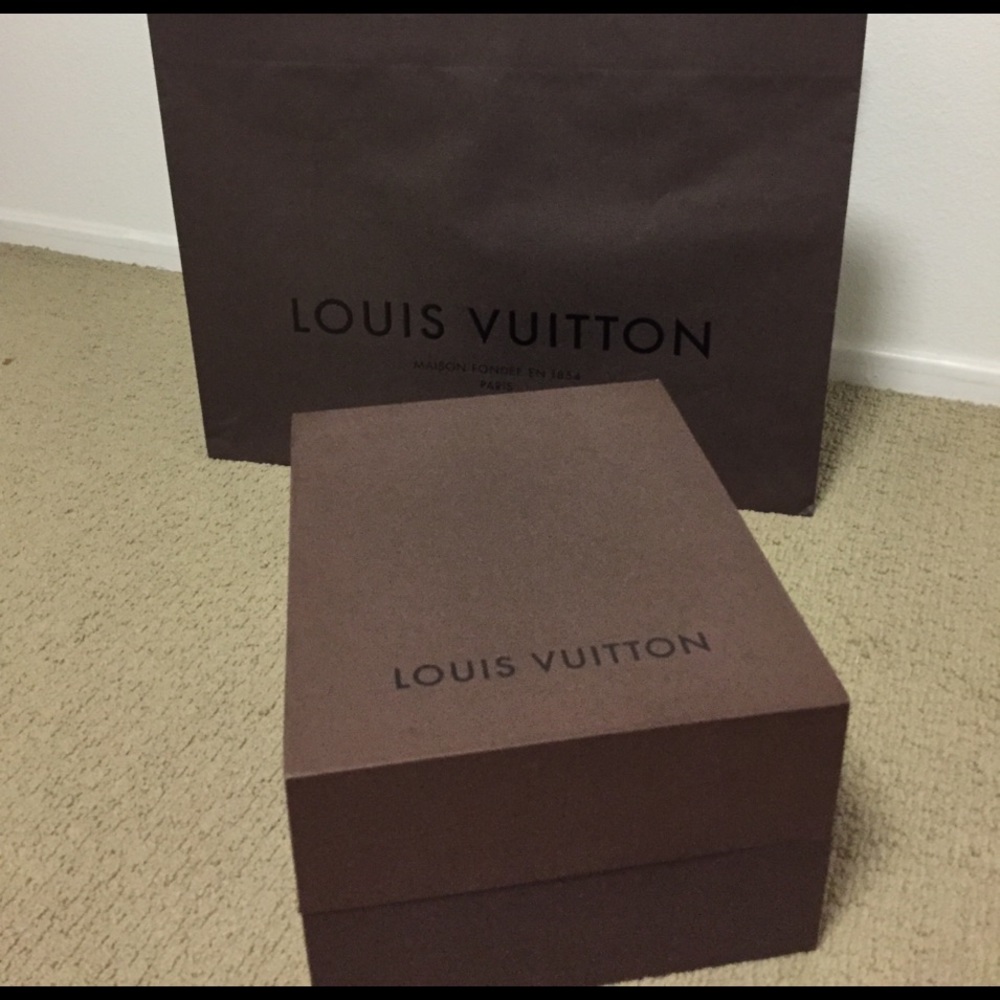 Louis Vuitton box and shopping bag (authentic)