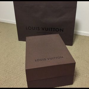 Louis Vuitton box and shopping bag (authentic)