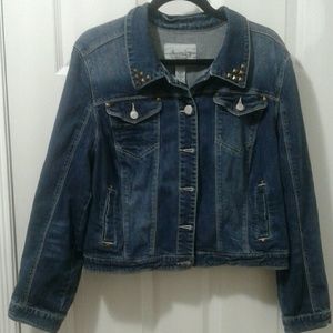American Rag studded cropped denim jacket