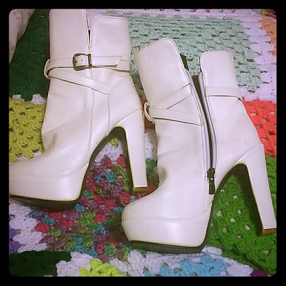 Shoes - White high heels