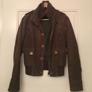 Zara TRF Collection Military Corduroy Jacket