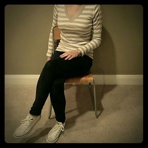 Gap super soft v neck long sleeved shirt