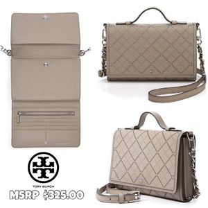 Tory Burch Robinson Crosshatch Mini Crossbody