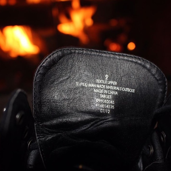 Size 9 Lace Up Black Suede Booties - Picture 4 of 4