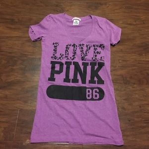 VS PINK Purple Graphic Tee