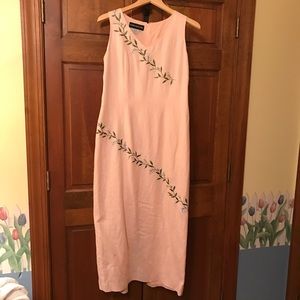 Pink Formal Button Dress