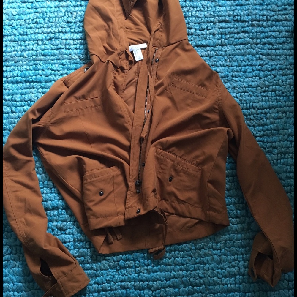 Mustard/brown Cropped Jacket