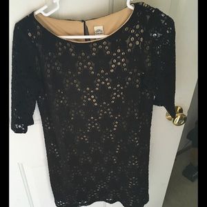 Black lace dress