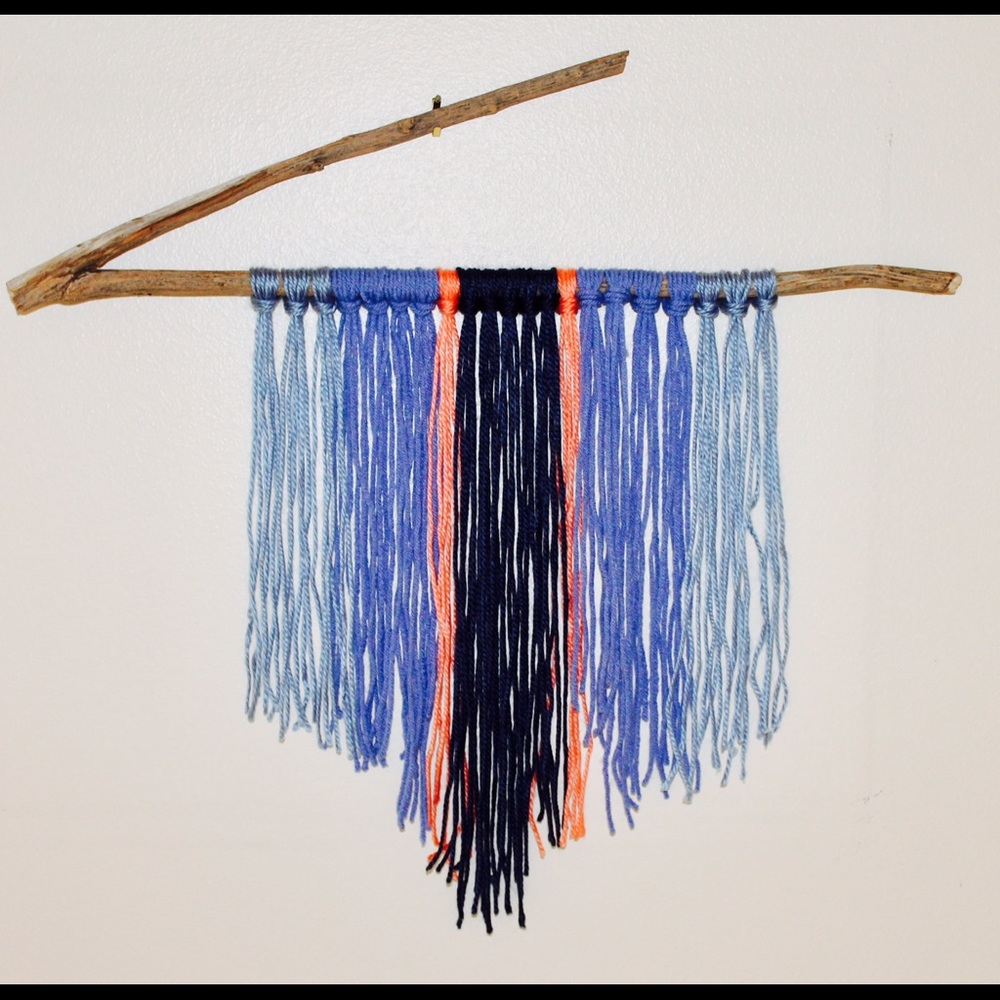 Handmade yarn wall art