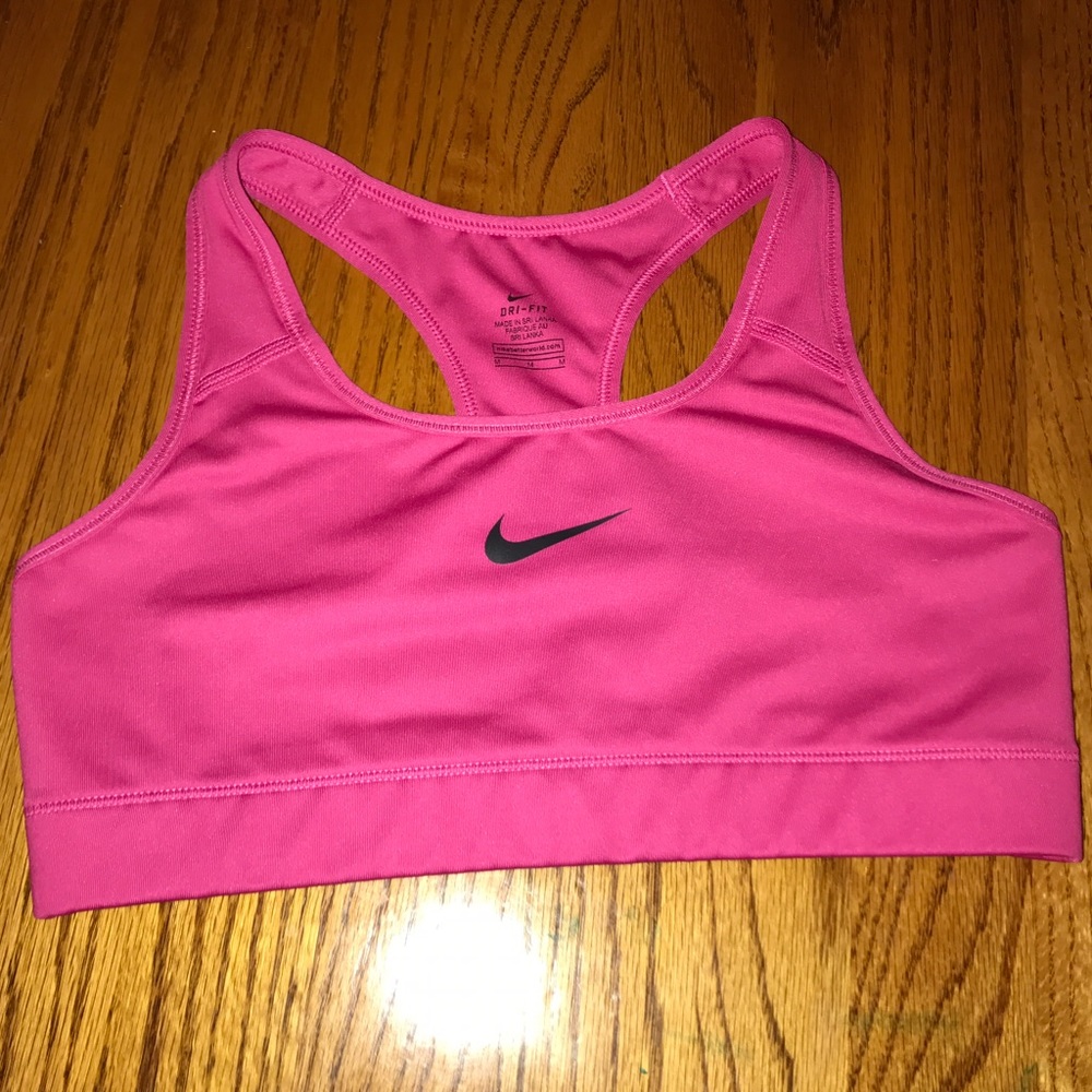NWOT Pink Nike Compression Sports Bra