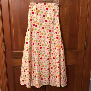 Strapless Polka-Dot Sun Dress