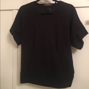 HEATHER brand textured top. Size S.