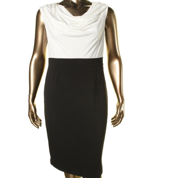 Laundry by Shelli Segal Black-Ivory Dress - Picture 1 of 1