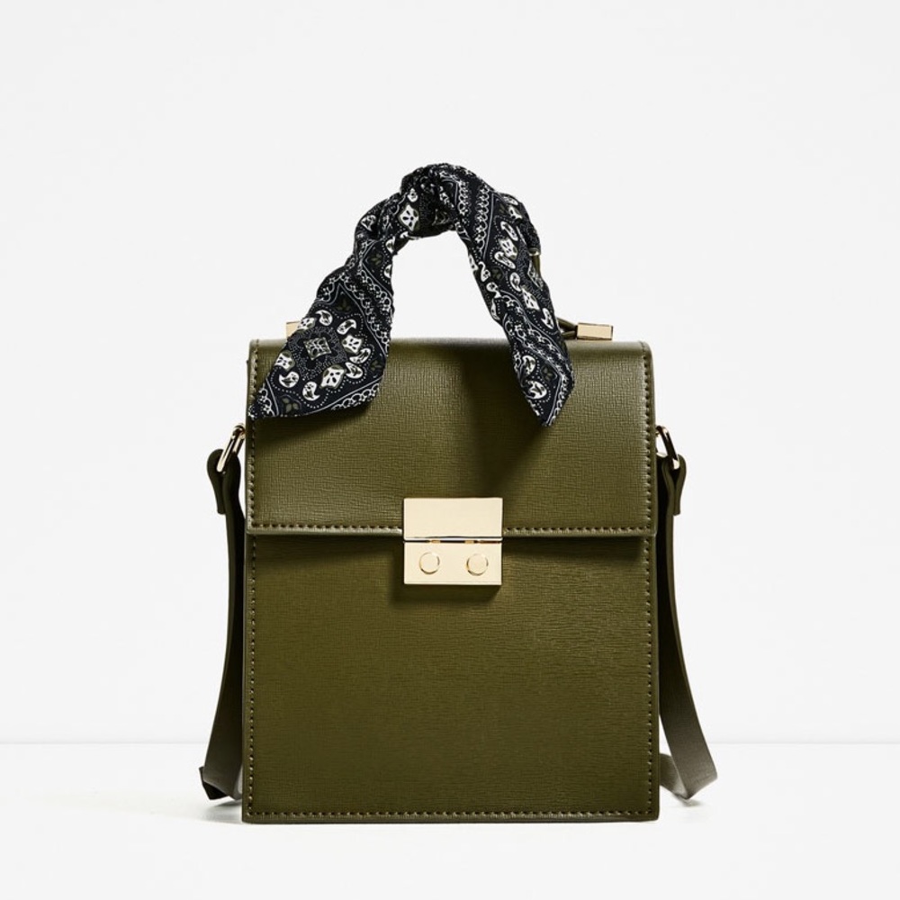 ZARA City Bag with Scarf