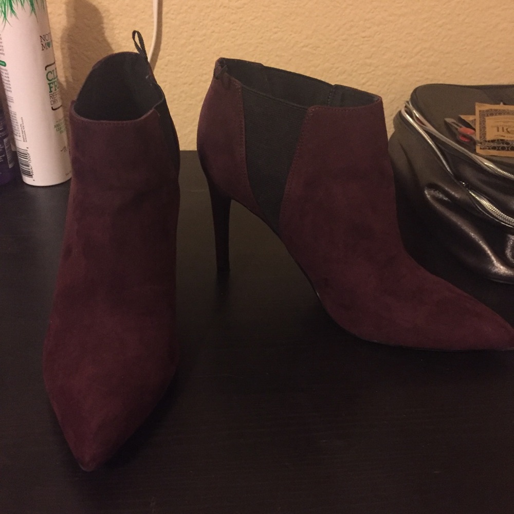 Purple boot heels