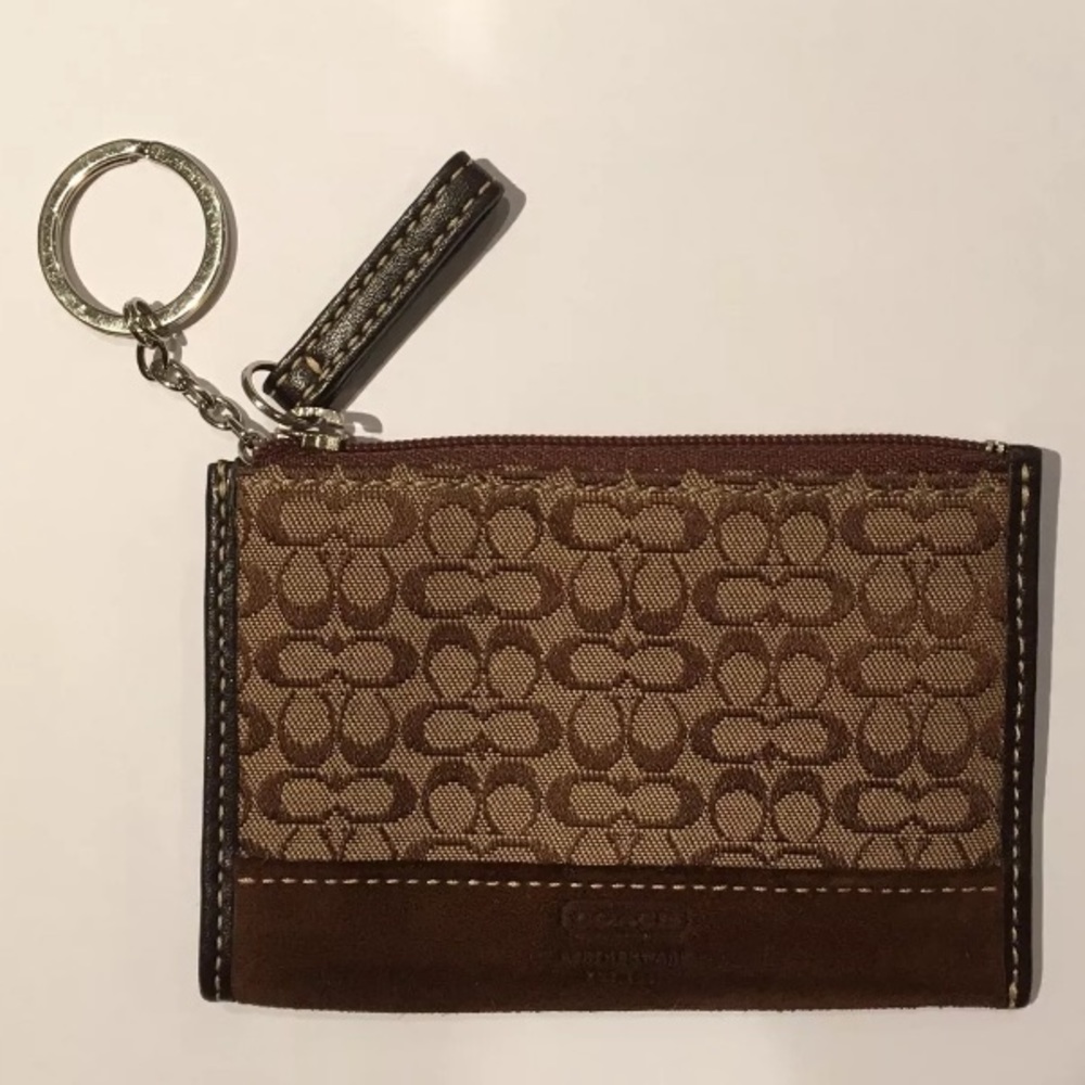 Vintage Y2K Coach Logo Keychain wallet