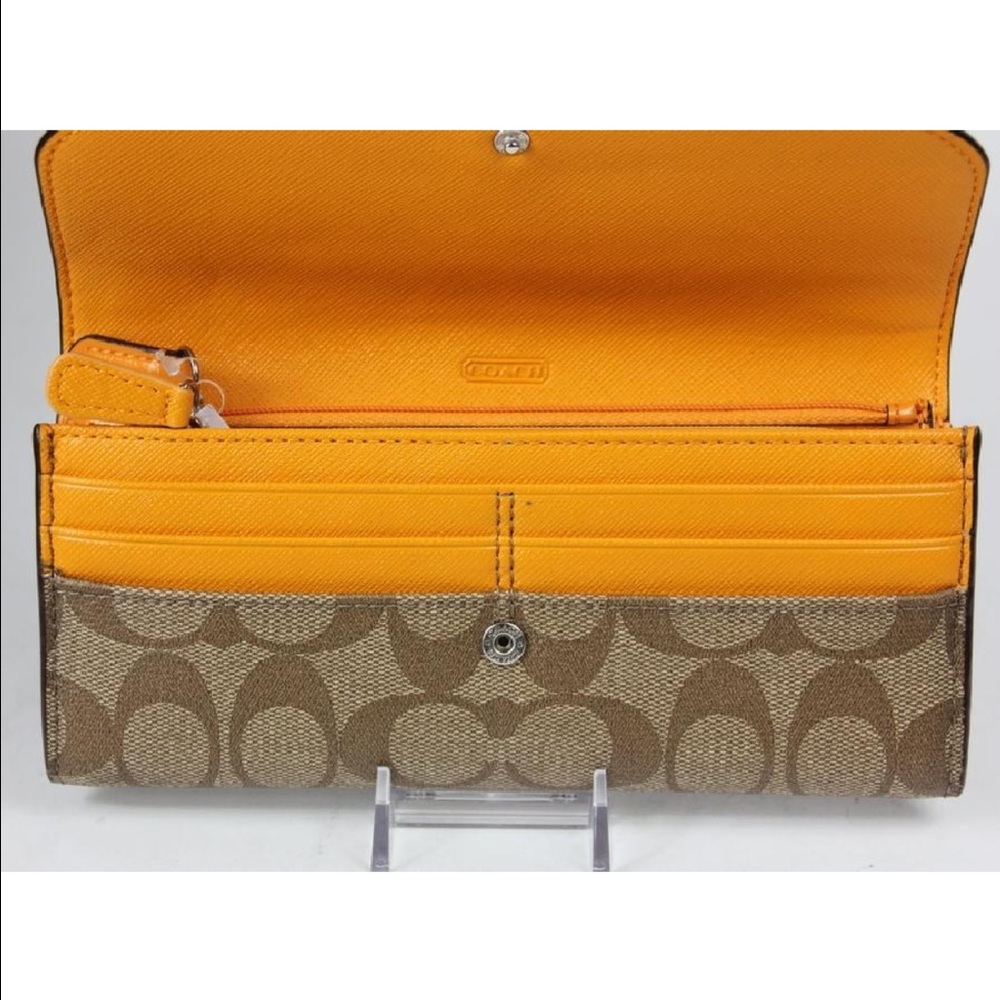 🆕🎀NWT COACH F49154 Envelope WALLET wt Pouch - Picture 8 of 8