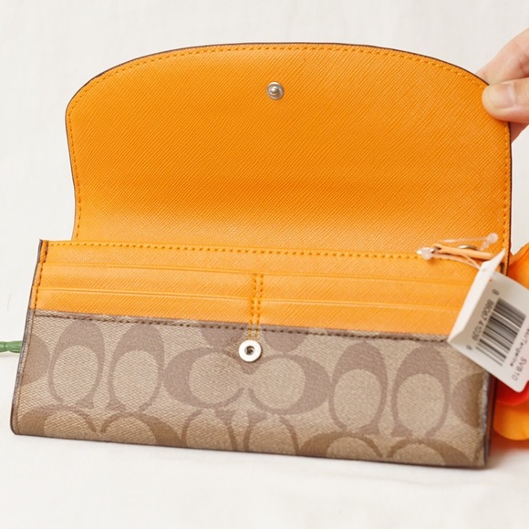 🆕🎀NWT COACH F49154 Envelope WALLET wt Pouch - Picture 2 of 8