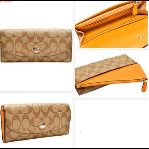 🆕🎀NWT COACH F49154 Envelope WALLET wt Pouch - Picture 4 of 8