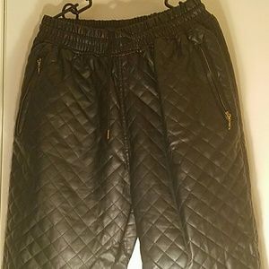Coke Boys PU leather pants