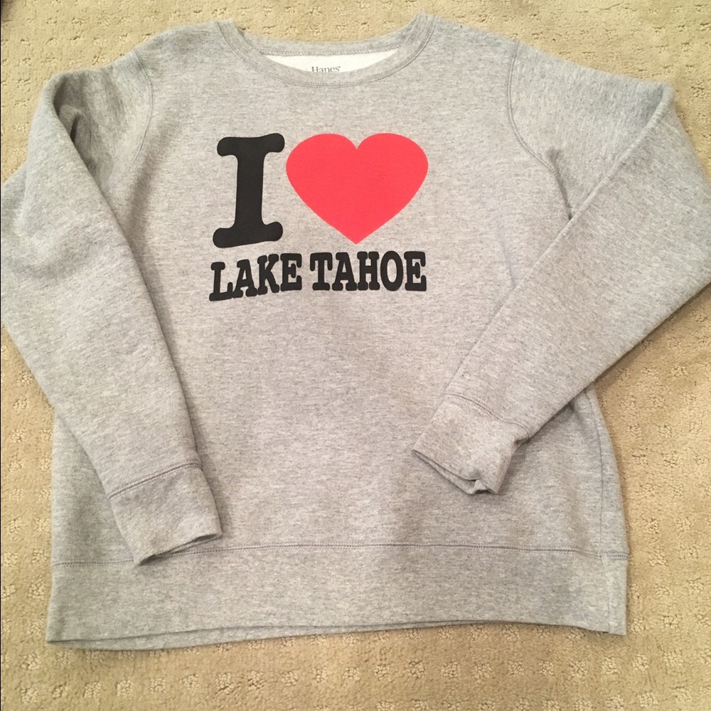 Lake Tahoe California crew neck