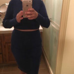 Crop top with skirt