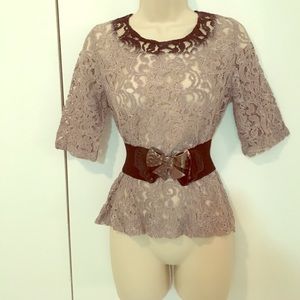 Lace vintage inspired top