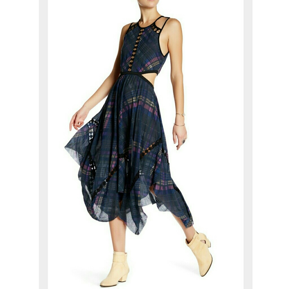 🍃HP🍃 NWT FREE PEOPLE CUTOUT GLASGOW DRESS - Picture 2 of 8