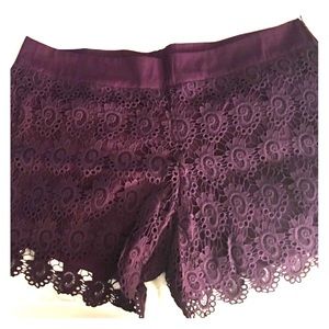 Purple Lace Shorts!