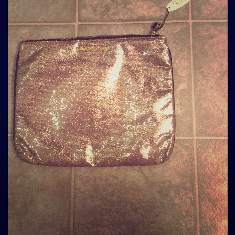 Victoria's Secret gold sparkly bag